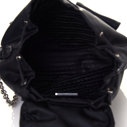 Prada Nylon Vela Mini Crossbody Backpack Black 4 of 10