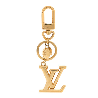 Louis Vuitton LV Facettes Bag Charm Key Holder Gold 1 of 4