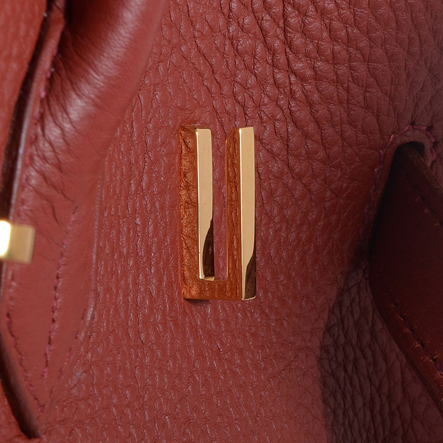Hermes Taurillon Clemence Birkin 35 Brique 13 of 25
