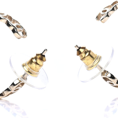 Chanel Metal CC Hoop Earrings Gold 3 of 4