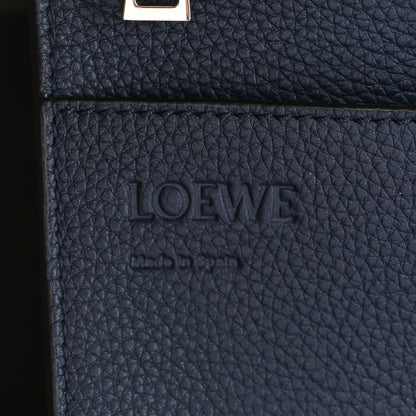 Loewe Soft Grained Calfskin Buckle Zip Tote Navy 6 of 14