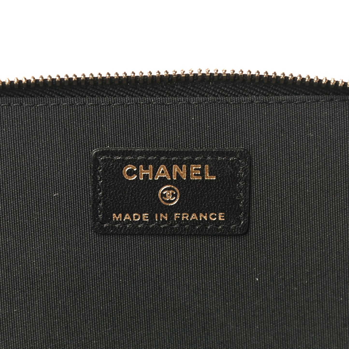Lambskin Quilted Small Top Handle Vanity Case With Chain Black