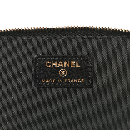 Chanel Lambskin Quilted Small Top Handle Vanity Case With Chain Black 8 of 13