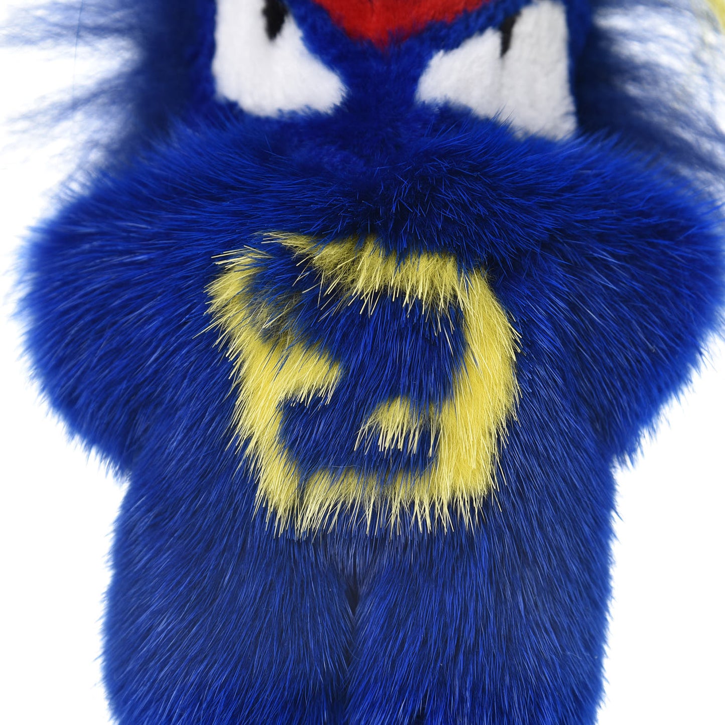 Mink Fur Fendirumi Bug-Kun Monster Bag Bug Charm Pacific Fluo Yellow
