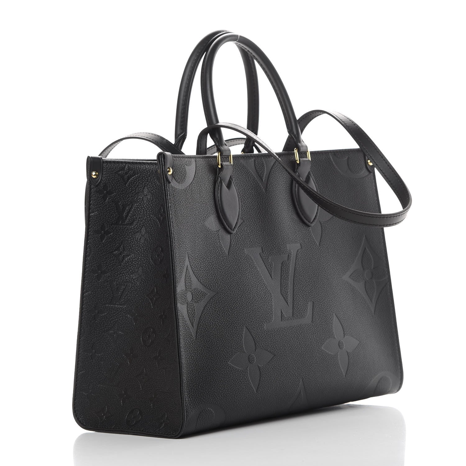 Louis Vuitton Empreinte Monogram Giant Onthego MM Black 3 of 10