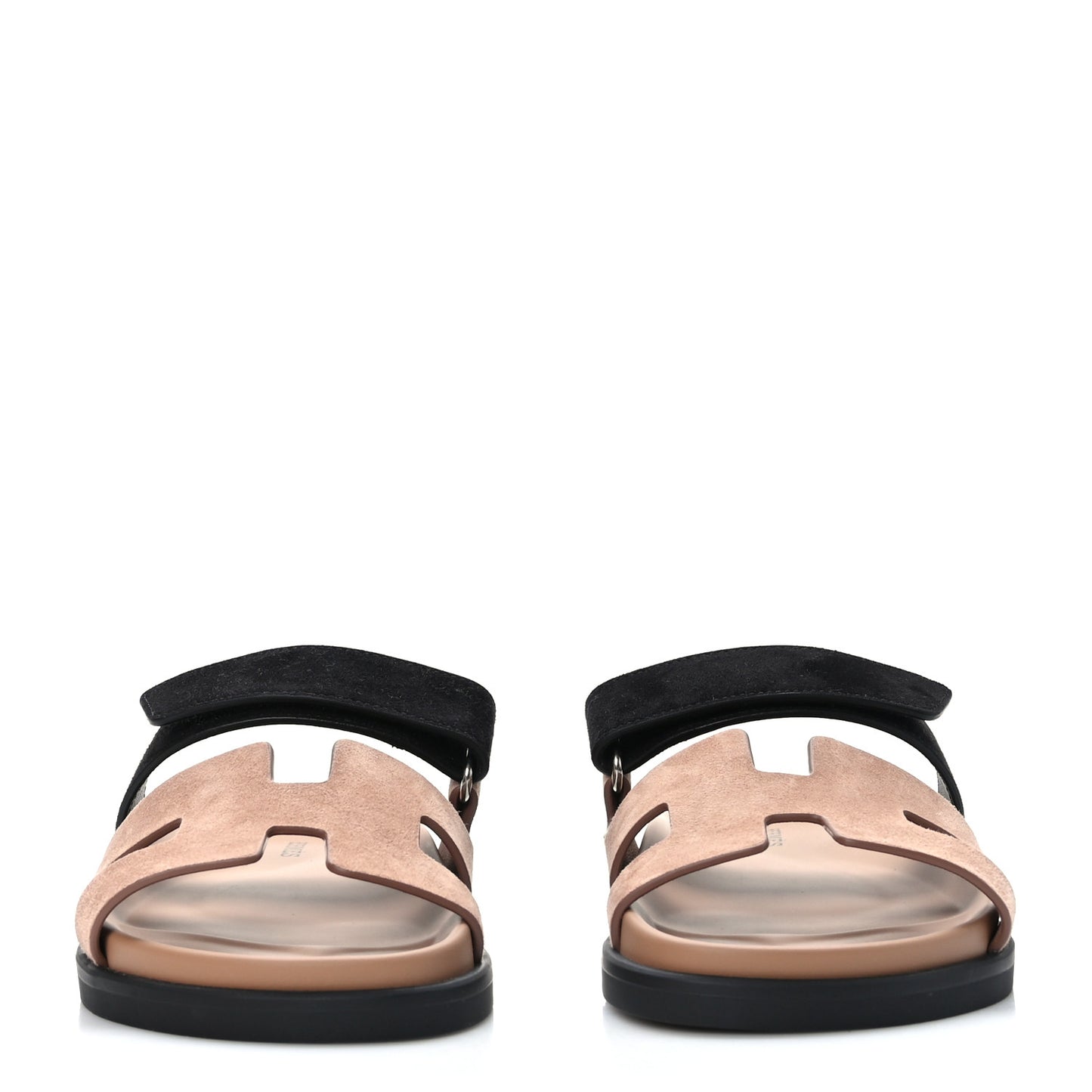 Suede Goatskin Womens Chypre Sandals 36 Rose Perle Black