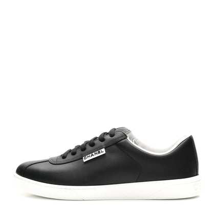 Chanel Calfskin CC Womens Sneakers 40 Black 1 of 9