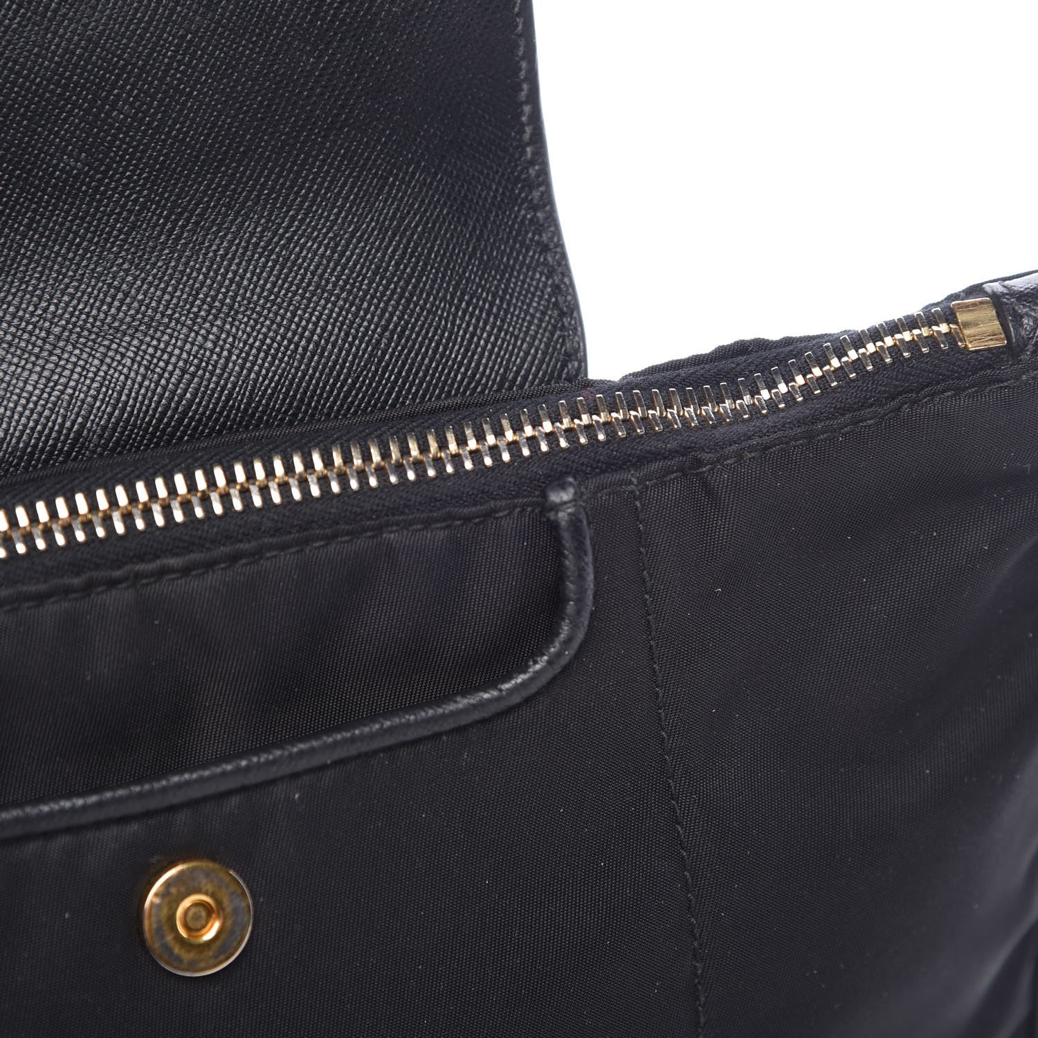 Prada Tessuto Nylon Saffiano Crossbody Bag Nero Black 10 of 13