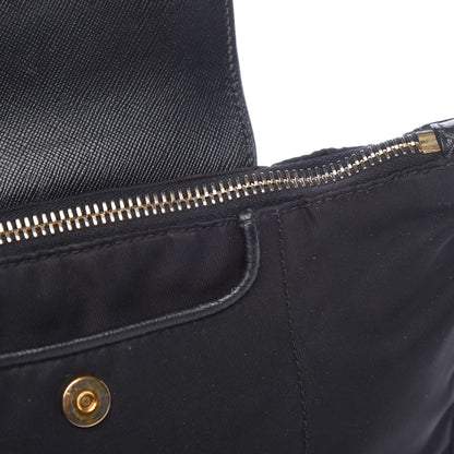 Prada Tessuto Nylon Saffiano Crossbody Bag Nero Black 10 of 13