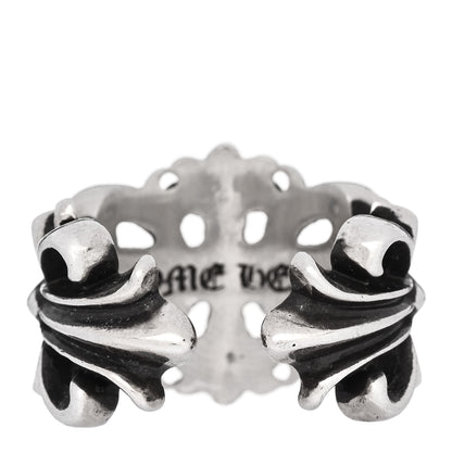 Chrome Hearts Sterling Silver Double Floral Cross Ring 54 7 5 of 6