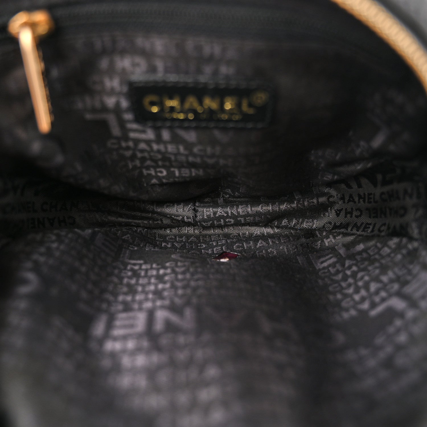 Chanel Lambskin Quilted Small CC Wristlet Black 5 of 10