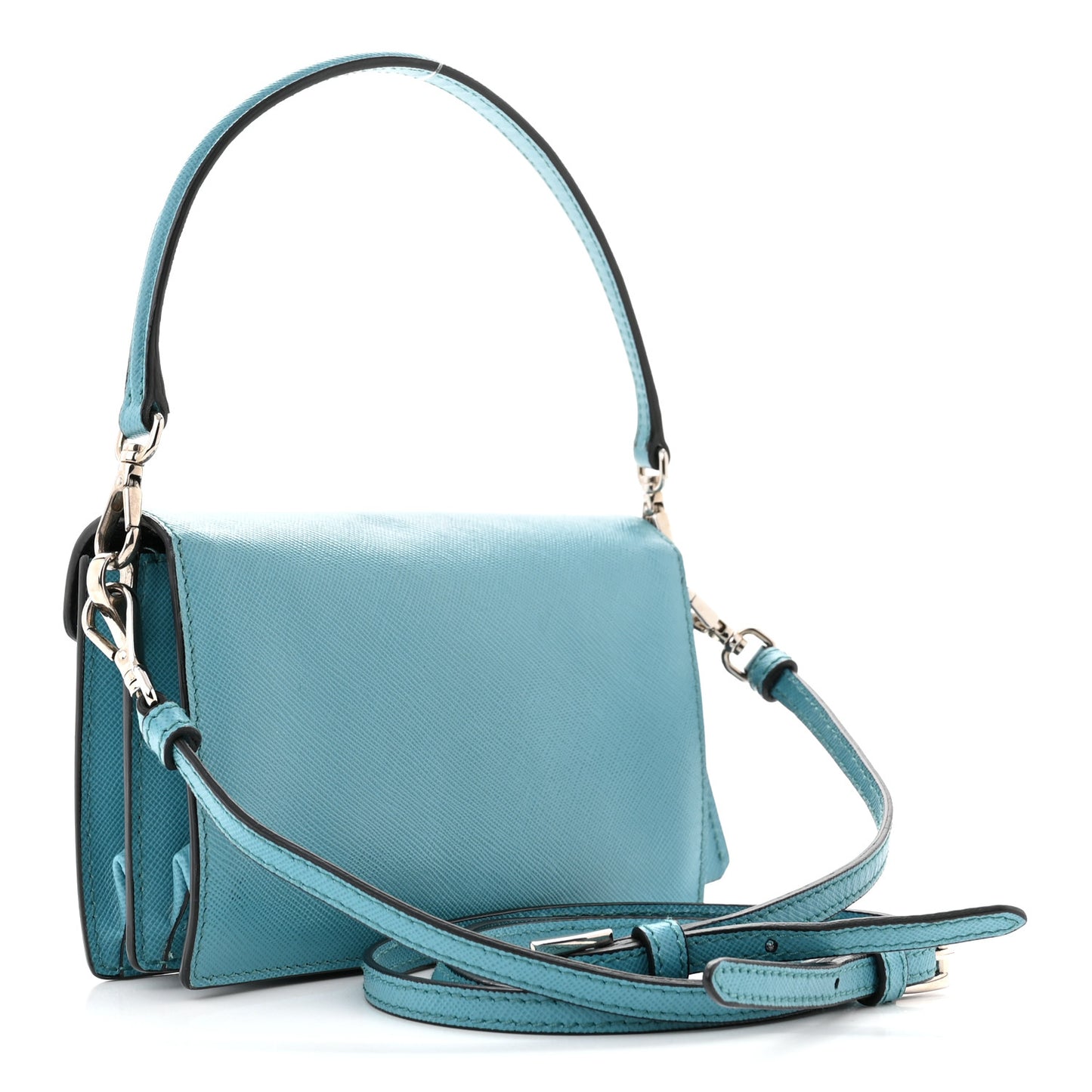 Saffiano Sound Crossbody Bag Turchese