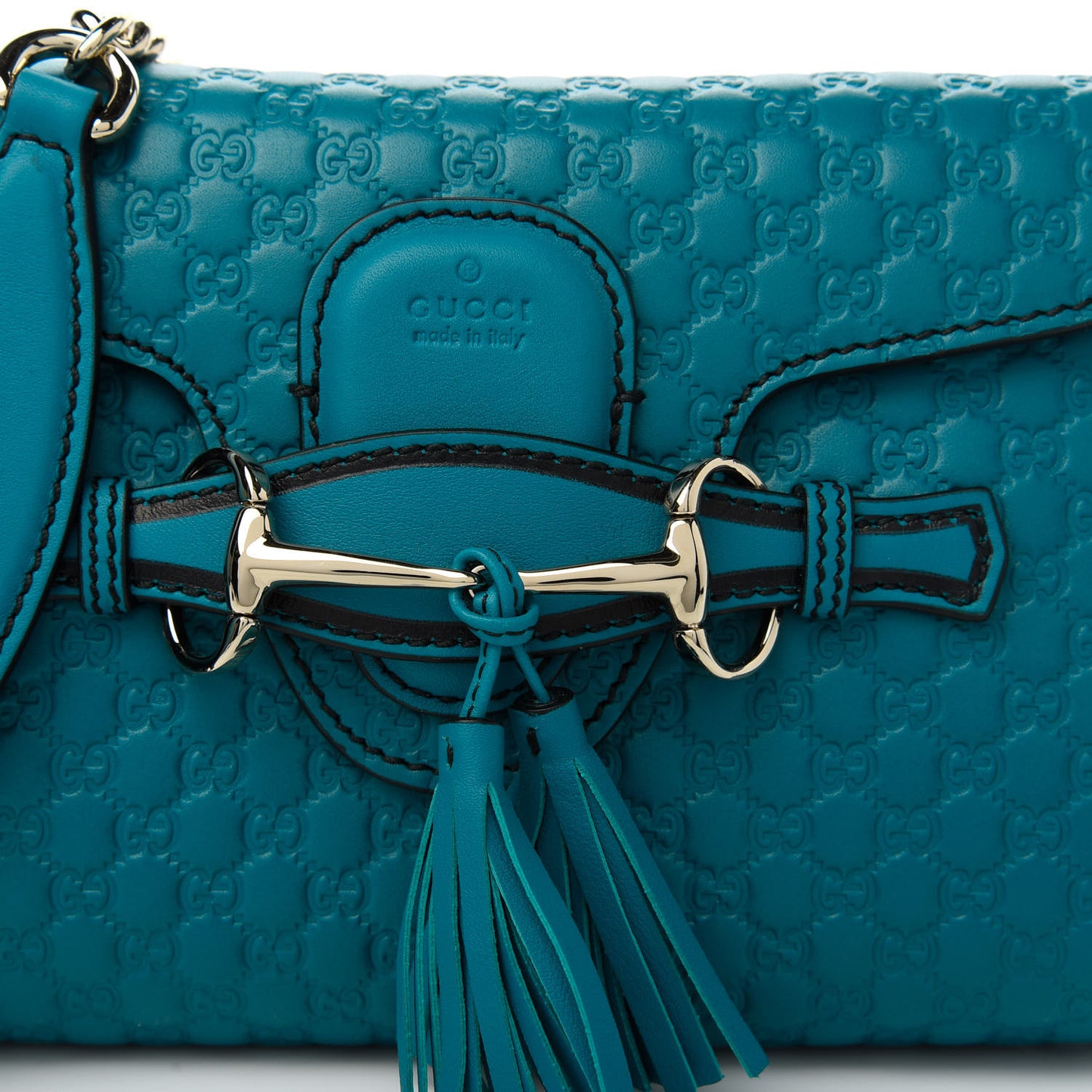 Microguccissima Mini Emily Shoulder Bag Deep Cobalt