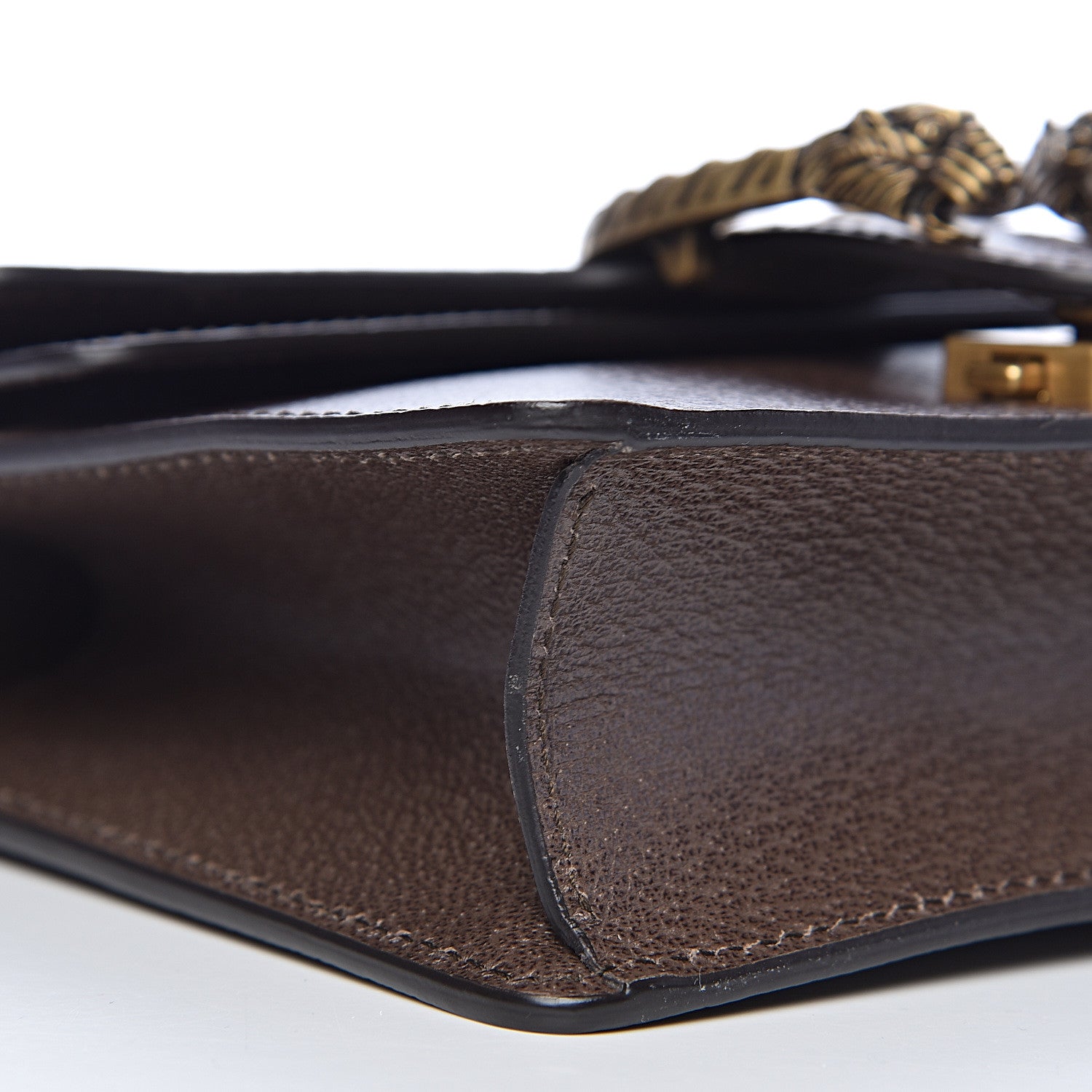 Gucci Textured Calfskin Web Mini Dionysus Shoulder Bag New Acero 9 of 10