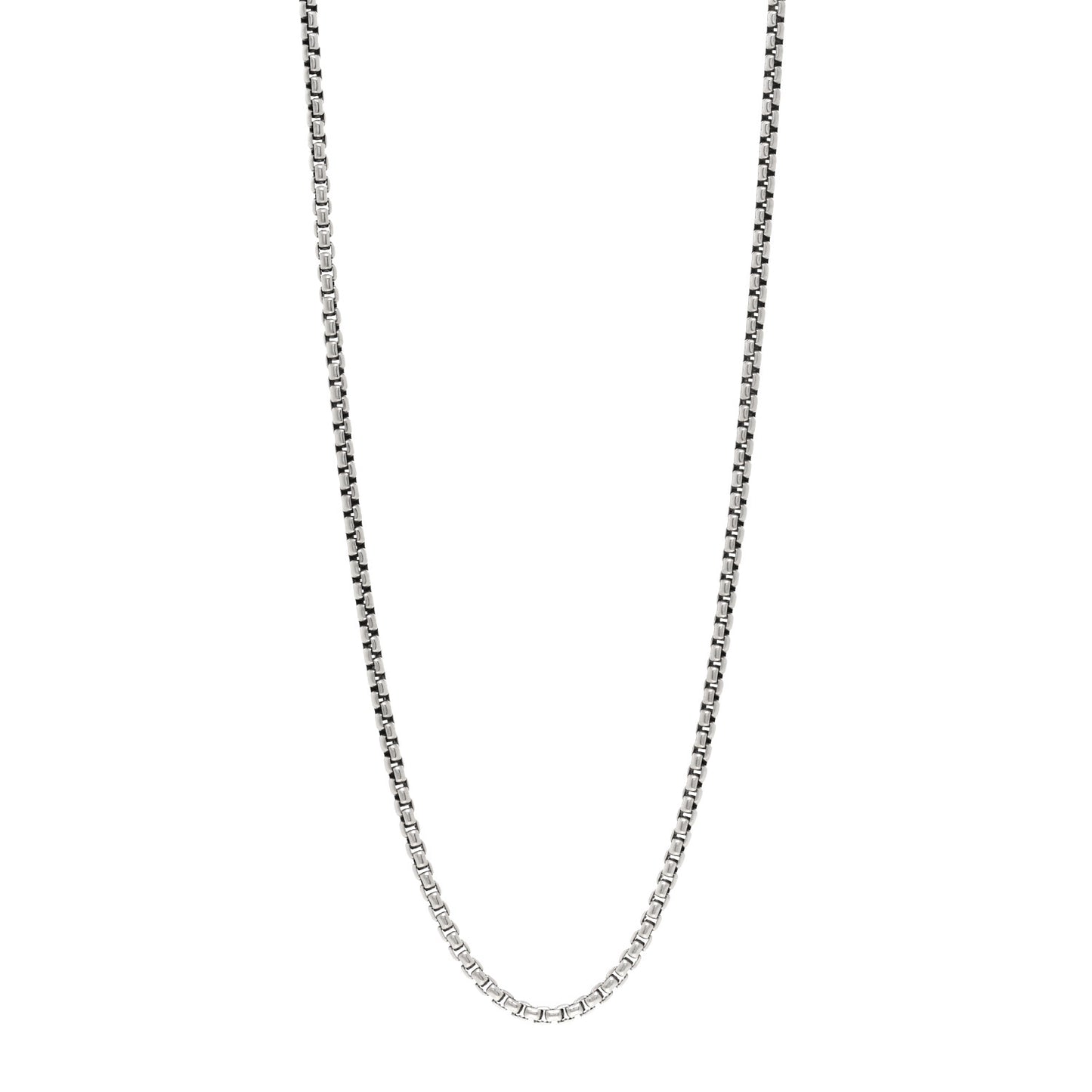Sterling Silver 3.6mm Box Chain Necklace 26"