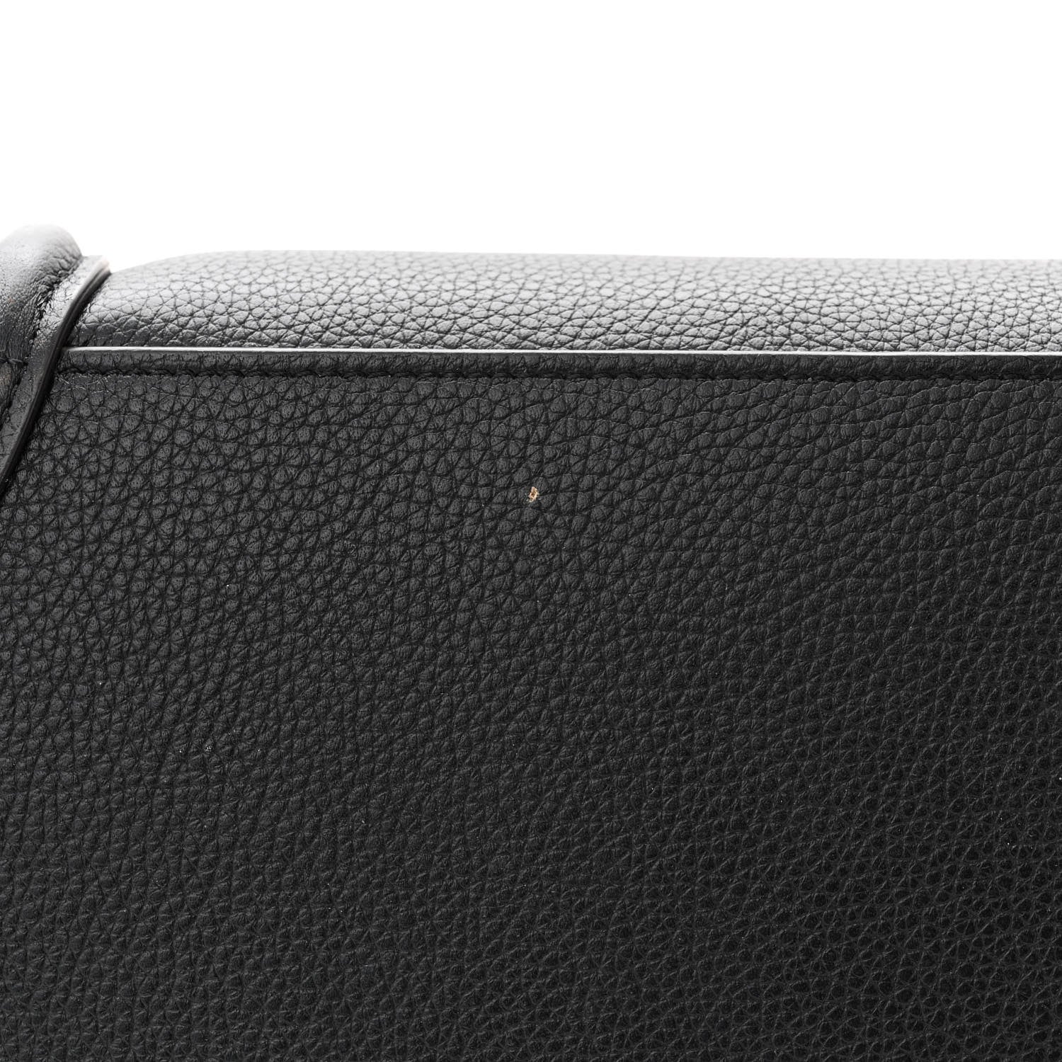 Celine Drummed Calfskin Mini Luggage Black 14 of 14