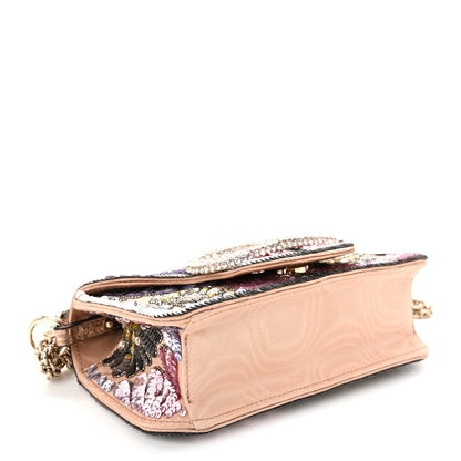 Valentino Garavani Sequin Burst Crystal Vlogo Embroidered Small Loco Shoulder Bag Multicolor 4 of 9