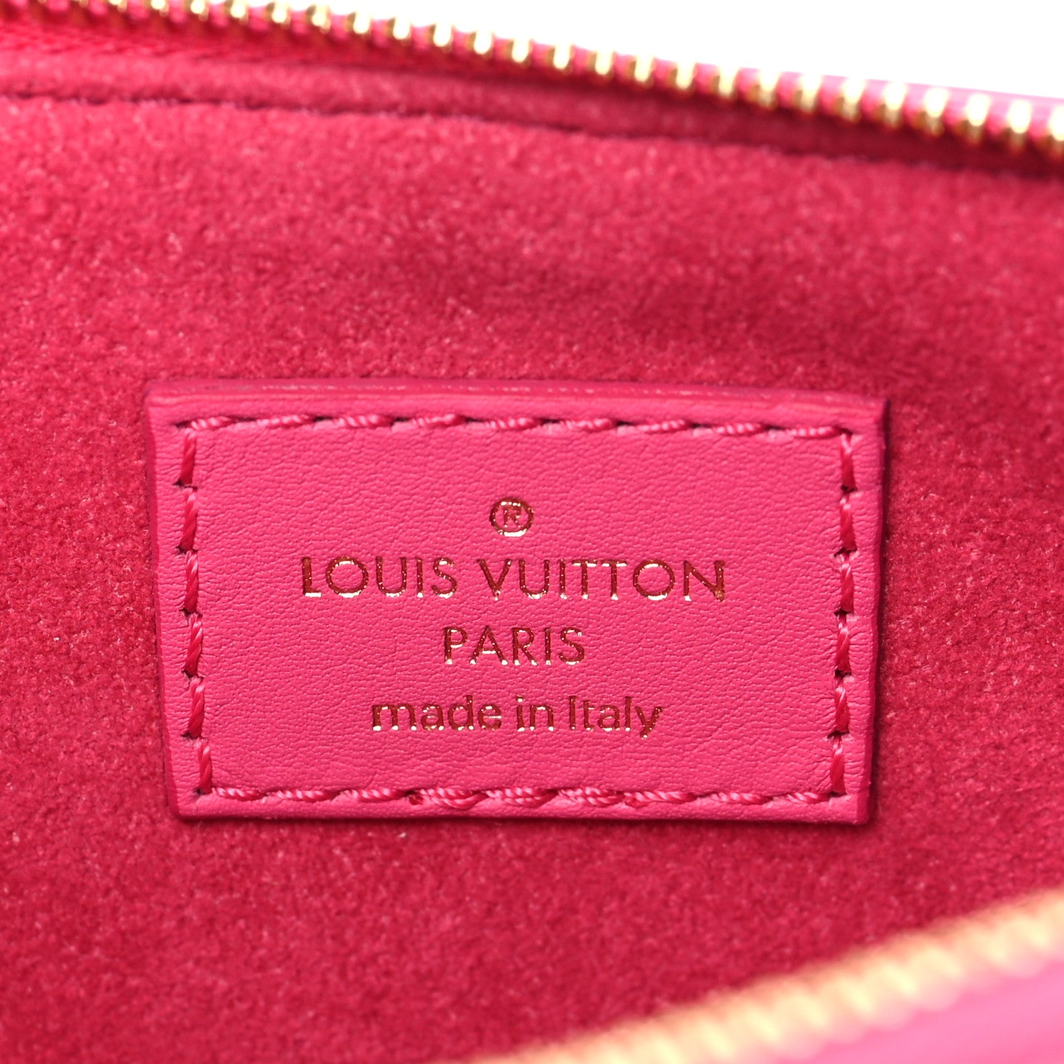 Louis Vuitton Calfskin Nanogram Embossed Lexington Pouch Rose 5 of 6