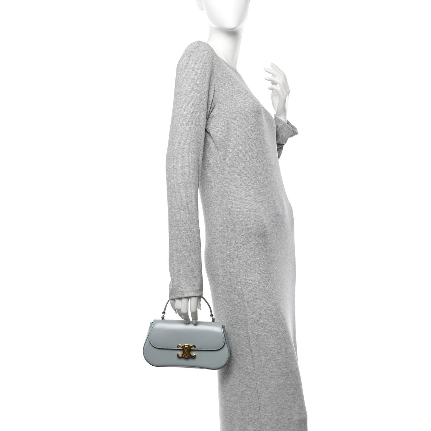 Shiny Calfskin Teen Lola Bag Ice Blue