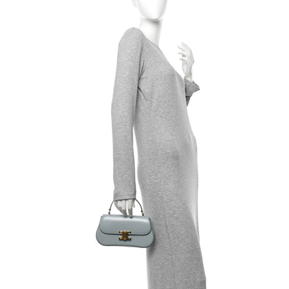 Celine Shiny Calfskin Teen Lola Bag Ice Blue 2 of 10