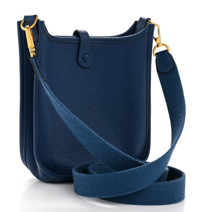 Hermes Taurillon Clemence Evelyne TPM Vert Bosphore 3 of 11