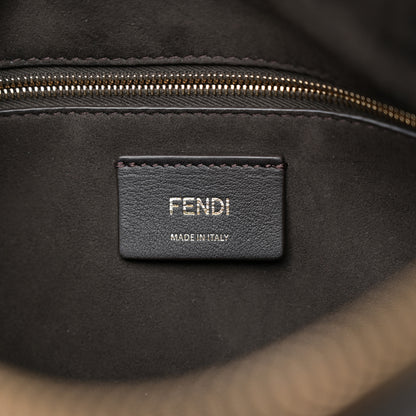 Fendi Fabric Jacquard Vitello Grace FF 1974 Medium Simply Fendi Shoulder Bag Tobacco Moro Ebano 6 of 11
