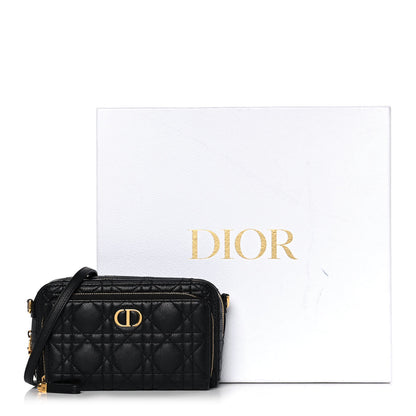 Christian Dior Supple Calfskin Caro Double Pouch Black 13 of 13