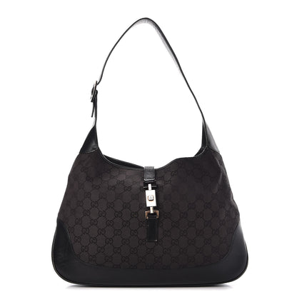 Gucci Monogram Jackie O Hobo Black 1 of 12