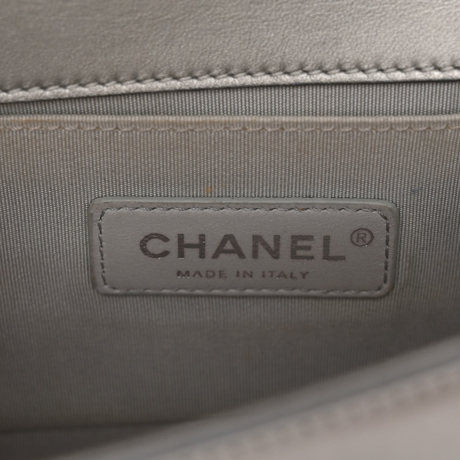 Chanel Metallic Lambskin PVC Quilted Small Boy Flap Blue 6 of 11