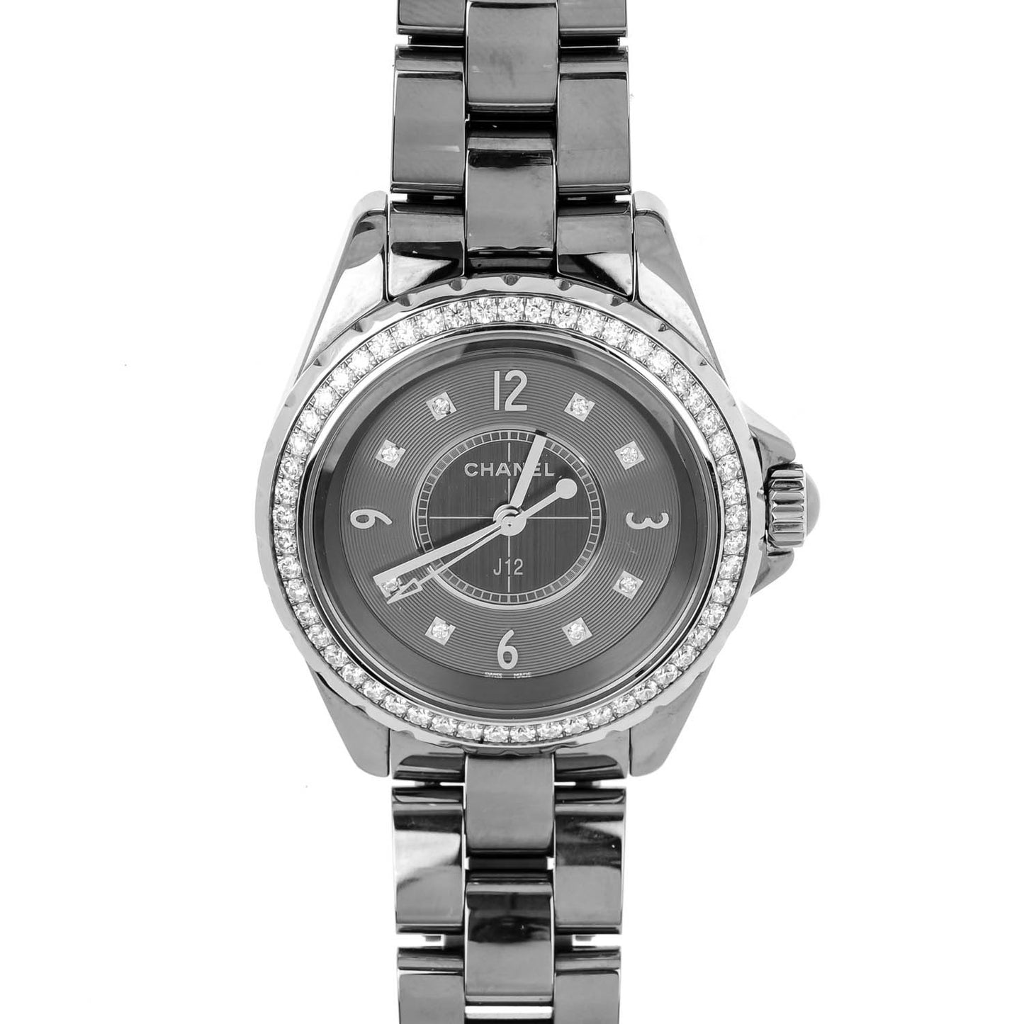 Titanium Ceramic Diamond Bezel 33mm J12 Quartz Watch