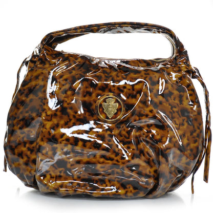 Gucci Patent Tortoise Shell Medium Hysteria Hobo 1 of 12