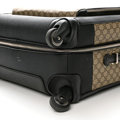 Gucci GG Supreme Monogram Four Wheel Suitcase Black 12 of 12