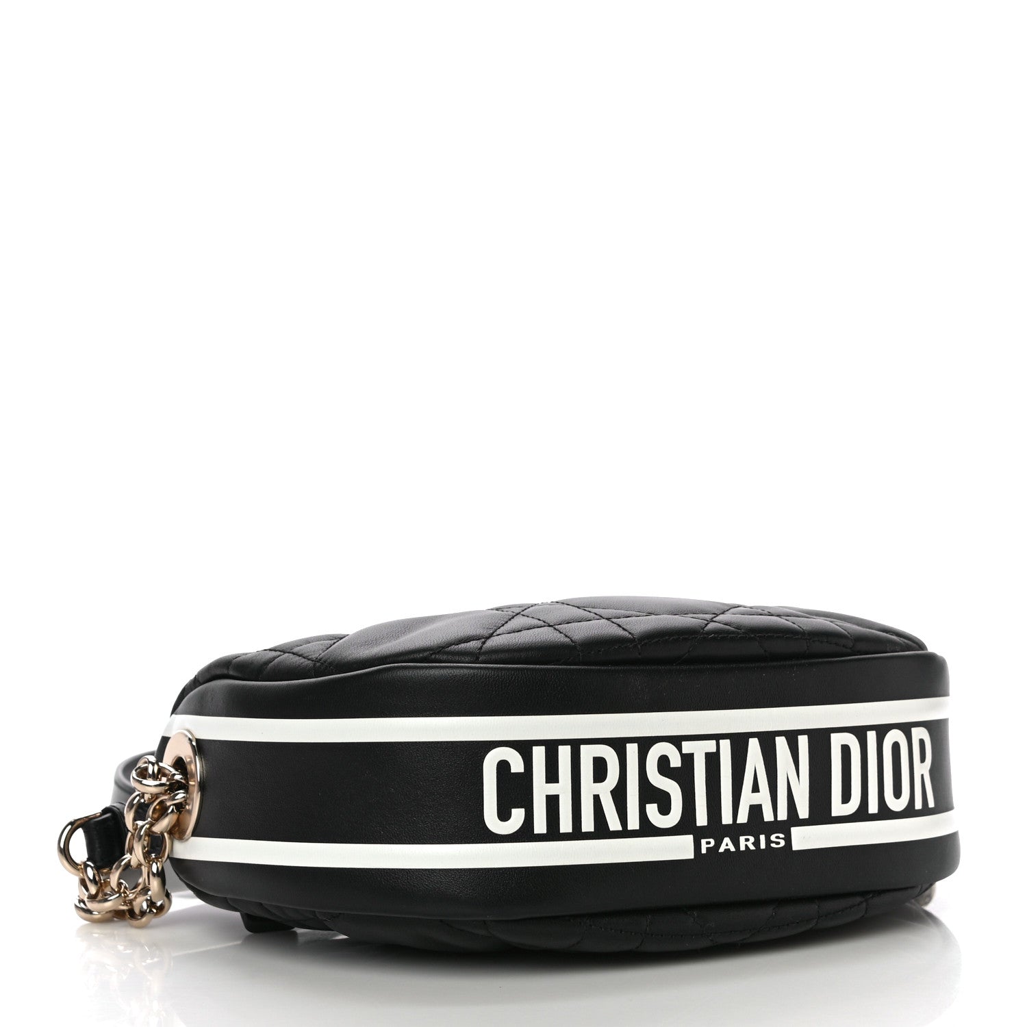 Christian Dior Lambskin Cannage Small Dior Vibe Hobo Bag Black 4 of 9
