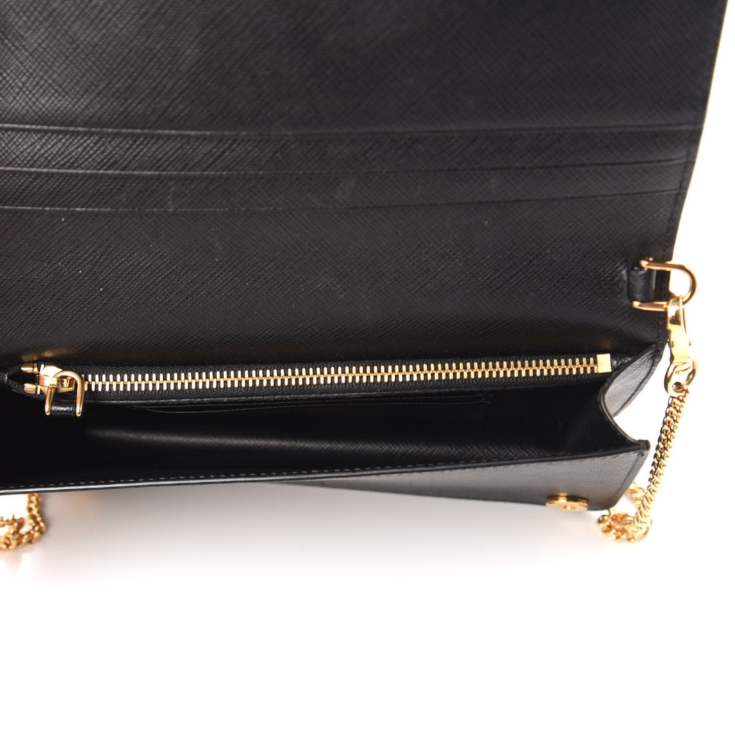 Saffiano Metal Oro Mini Bag Black