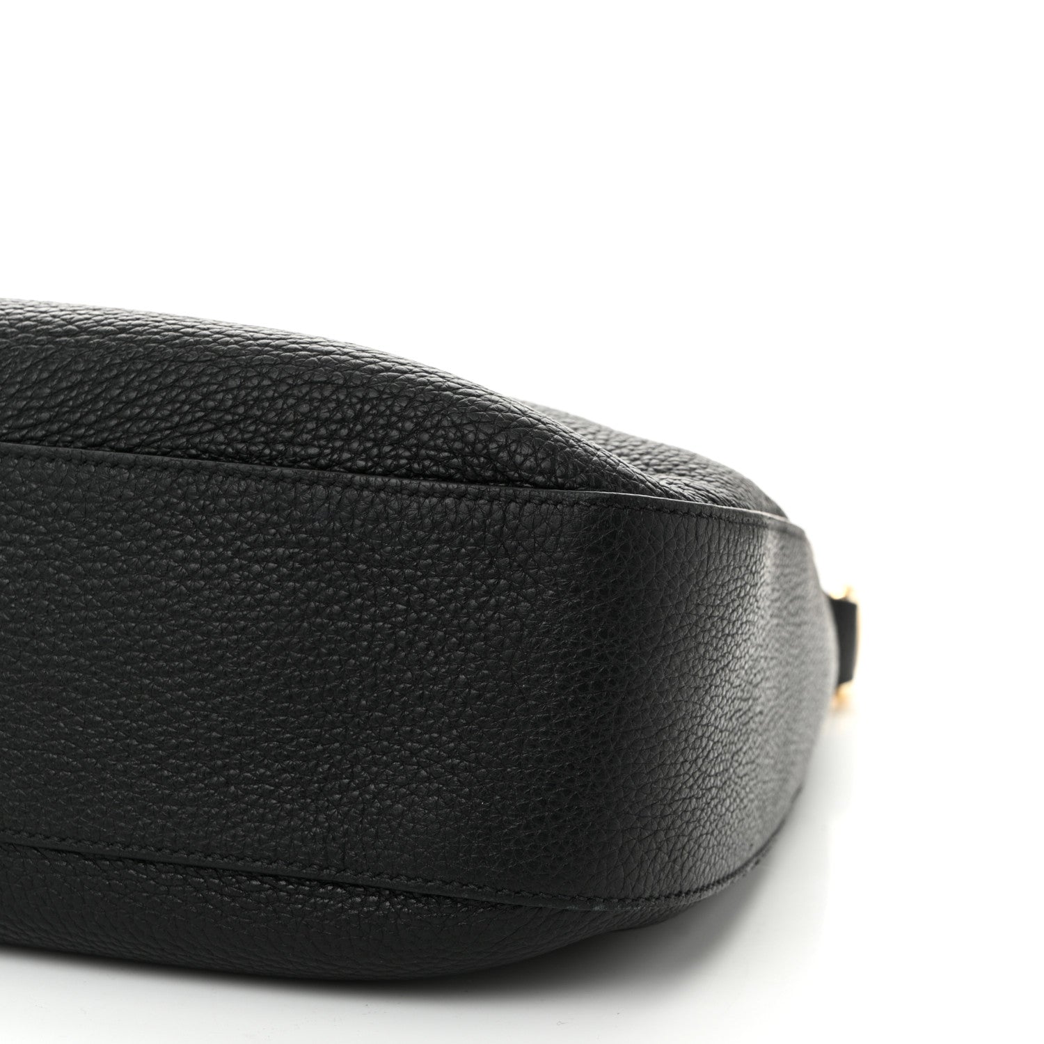 Prada Vitello Daino Soft Zippered Messenger Hobo Black 10 of 11