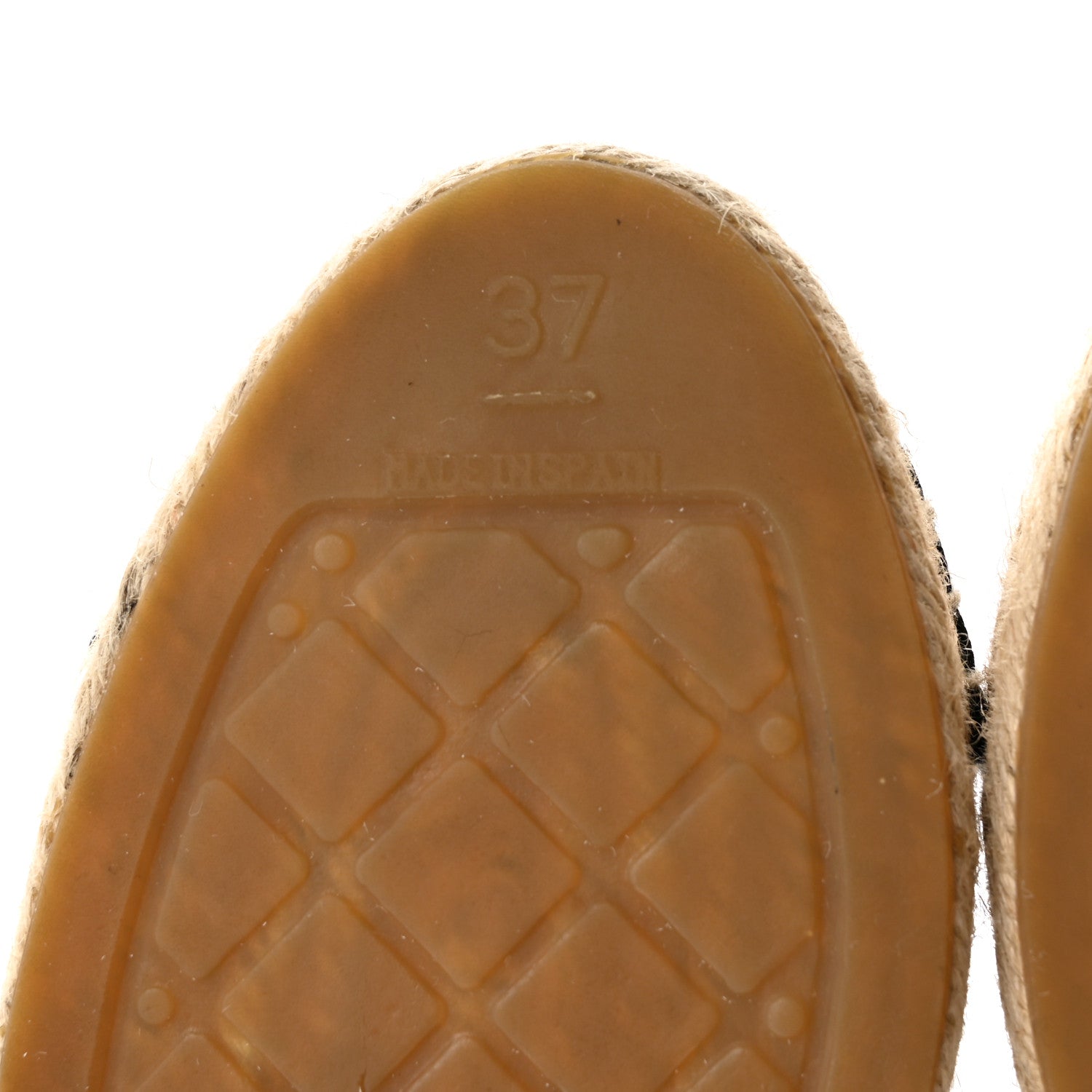 Chanel Mesh Grosgrain CC Espadrilles 37 Black 8 of 13