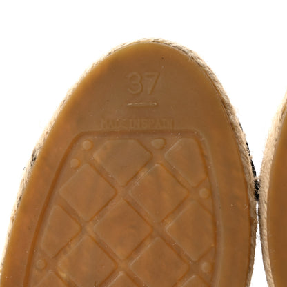 Chanel Mesh Grosgrain CC Espadrilles 37 Black 8 of 13