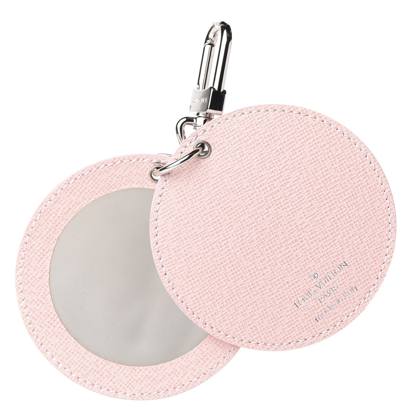 Epi Mirror Bag Charm Key Holder Rose Ballerine