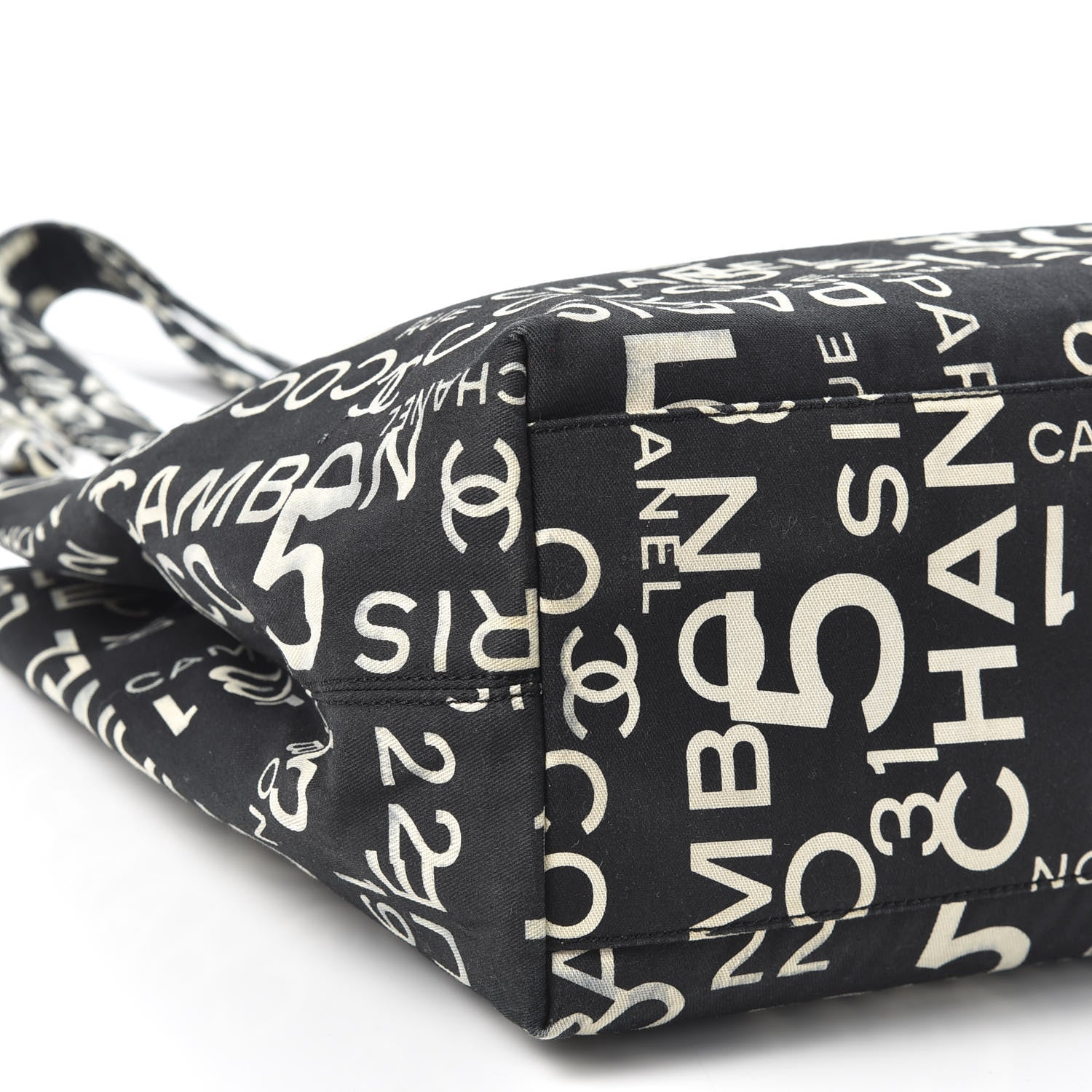 Chanel Canvas 31 Rue Cambon Beach Tote Black 5 of 11