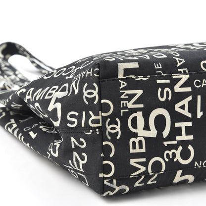 Chanel Canvas 31 Rue Cambon Beach Tote Black 5 of 11