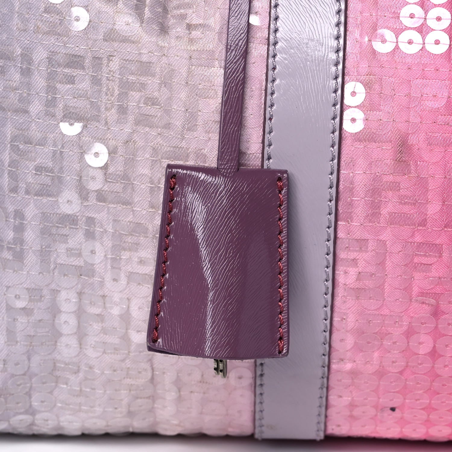 Fendi Sequin Zucchino Boston Pink 10 of 15