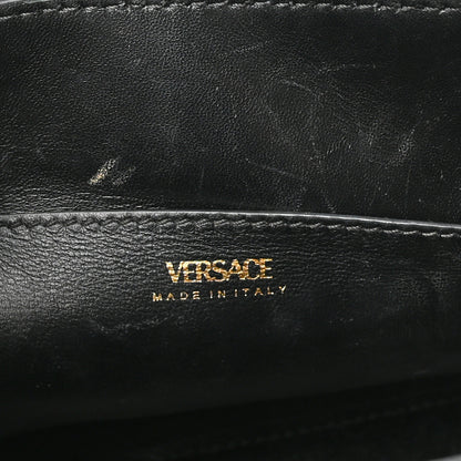 Versace Grained Calfskin Small La Medusa Top Handle Bag Black 6 of 10