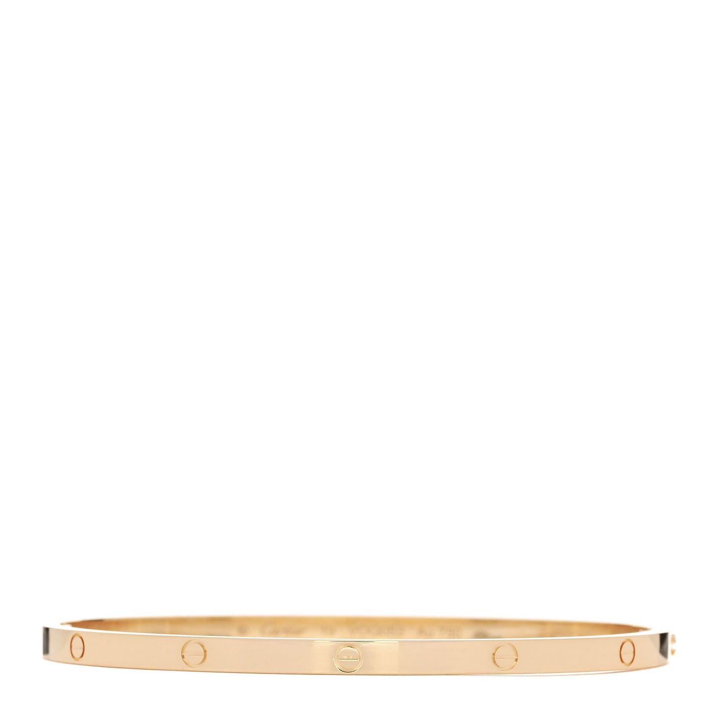 18K Yellow Gold Small LOVE Bracelet 19