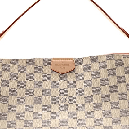 Louis Vuitton Damier Azur Graceful MM Rose Ballerine 7 of 9
