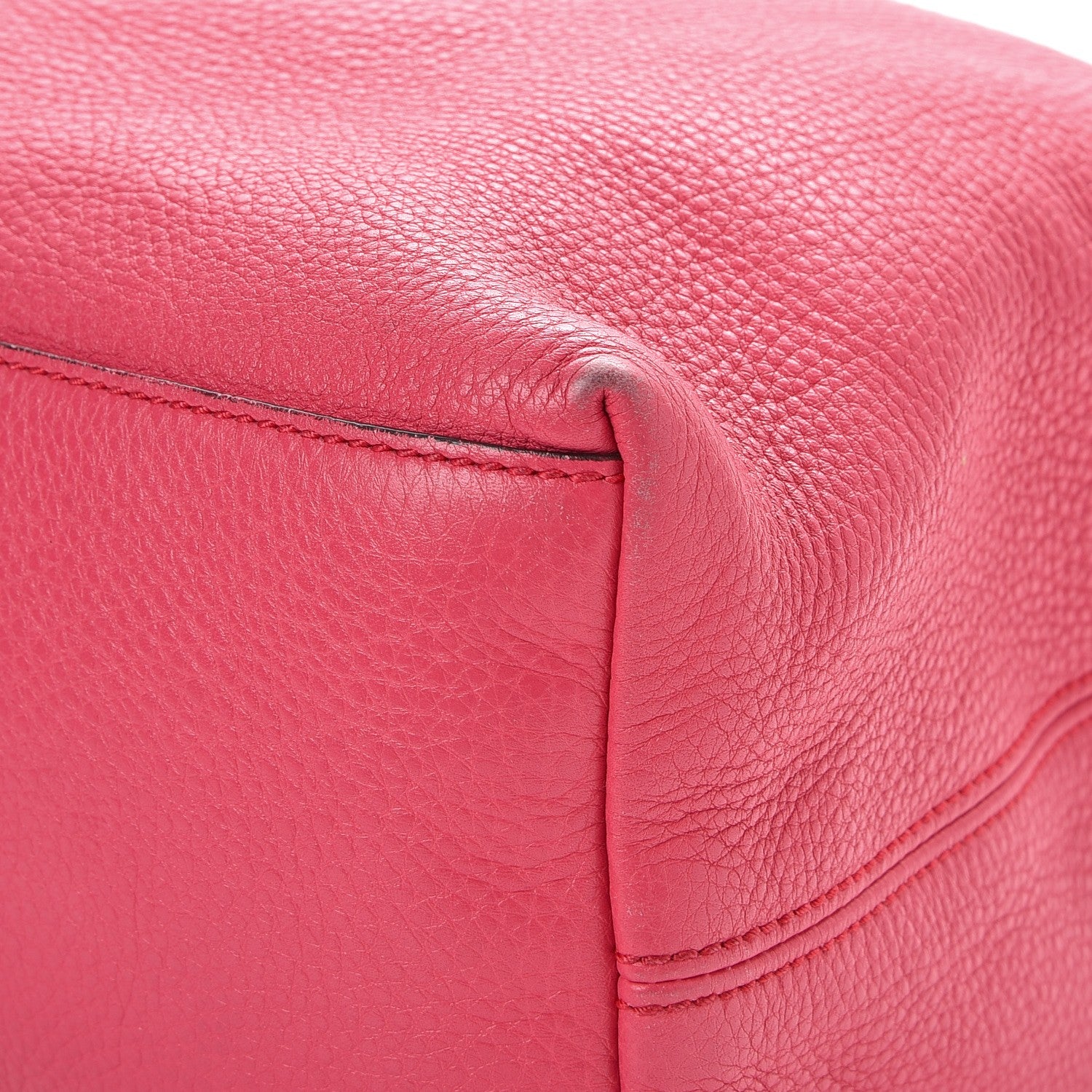 Gucci Pebbled Calfskin Medium Soho Chain Shoulder Bag Pink 10 of 11