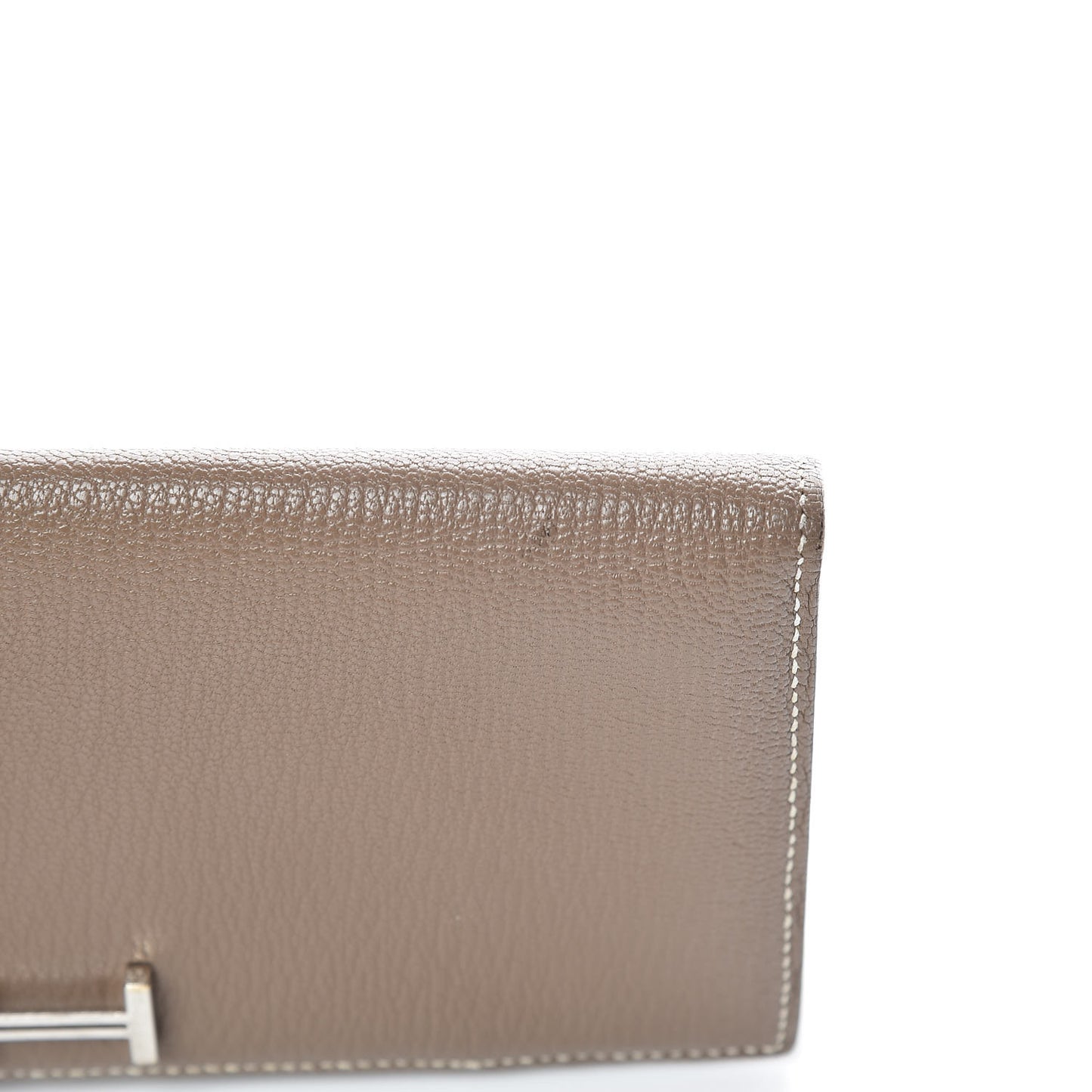 Chèvre Mysore Bearn Gusset Wallet Etoupe