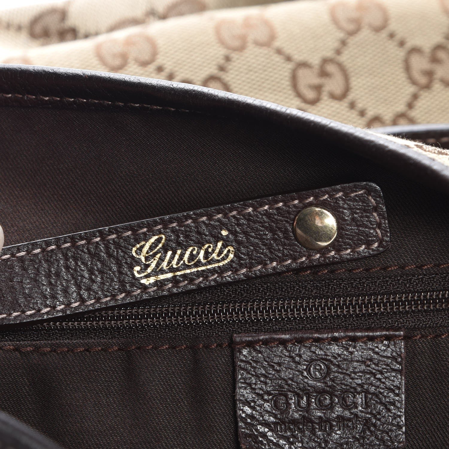 Gucci Monogram Medium Abbey Shoulder Bag Dark Brown 6 of 7