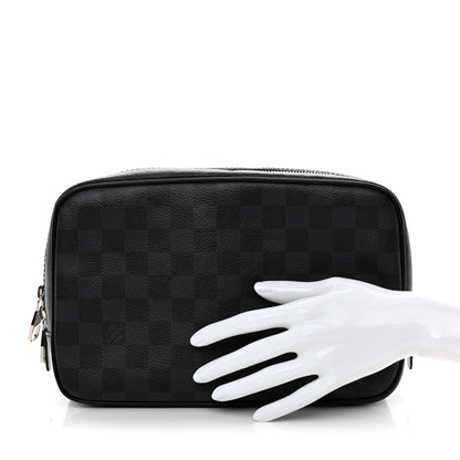 Louis Vuitton Damier Graphite Toilet Pouch GM 2 of 9