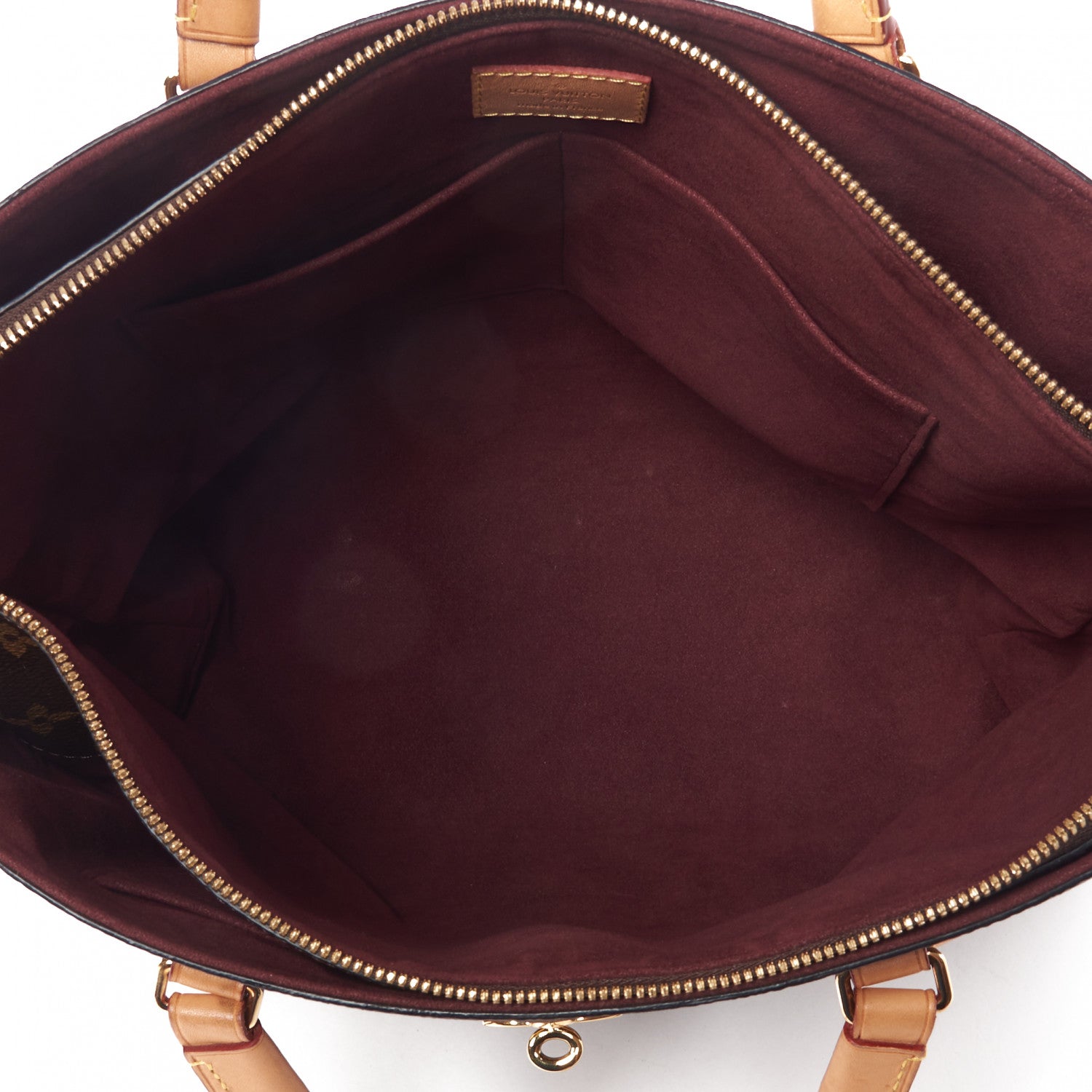 Louis Vuitton Monogram Flower Zipped Tote MM Beige 6 of 8