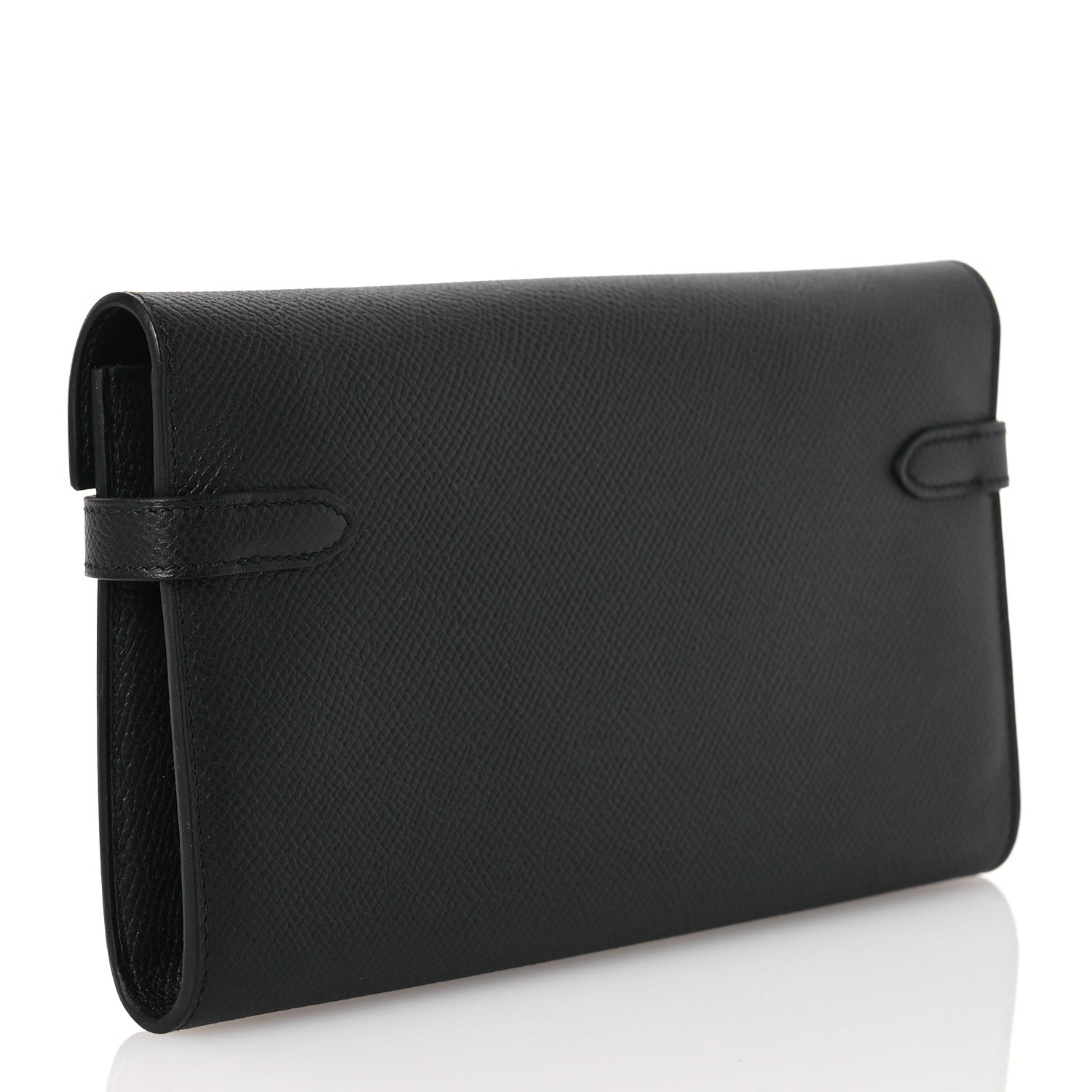 Hermes Epsom Kelly Longue Wallet Black 3 of 15